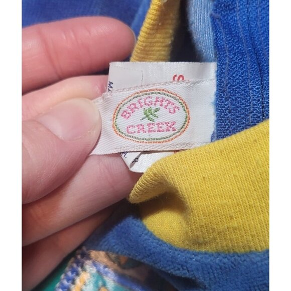 Vtge Infant Size 12 M Brights Creek Color Block Velour Jumper - Picture 4 of 5